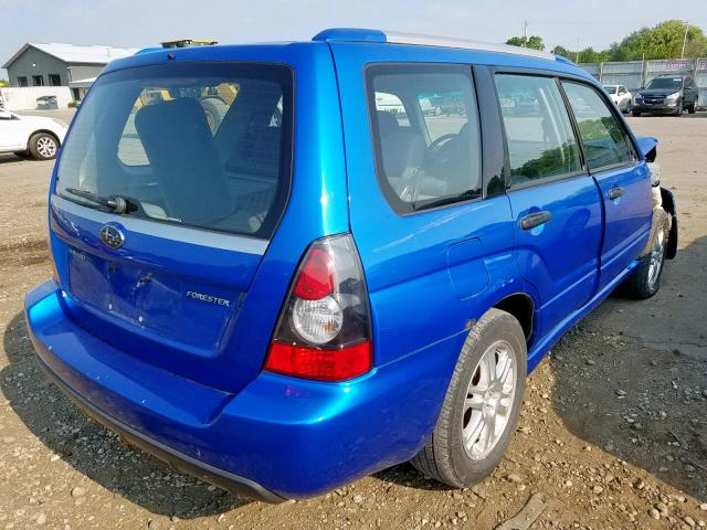 JF1SG66638H724254 - 2008 SUBARU FORESTER S Mavi foto 4