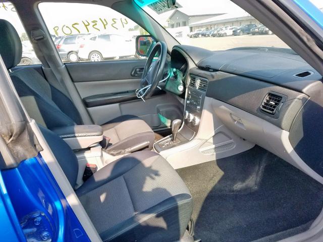 JF1SG66638H724254 - 2008 SUBARU FORESTER S Mavi foto 5