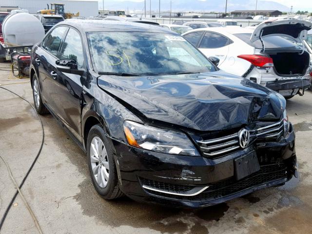 1VWAT7A34EC101784 - 2014 VOLKSWAGEN PASSAT S BLACK photo 1