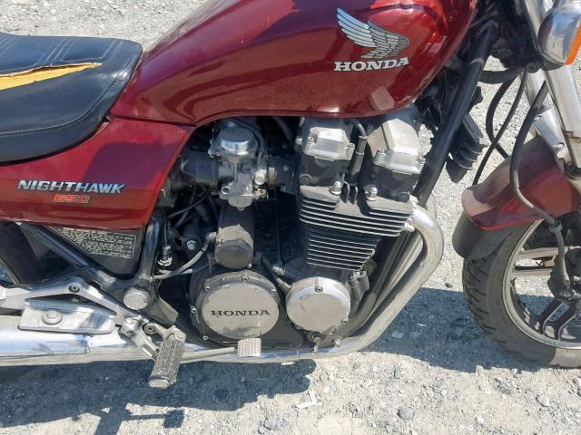 JH2RC1319FM200487 - 1985 HONDA CB650 SC BURGUNDY photo 7