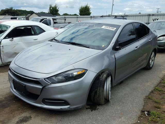 1C3CDFBB3GD689445 - 2016 DODGE DART SXT SILVER photo 2