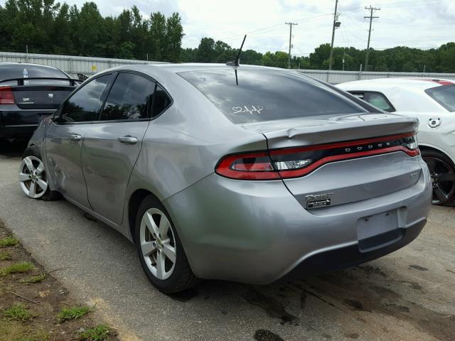 1C3CDFBB3GD689445 - 2016 DODGE DART SXT SILVER photo 3