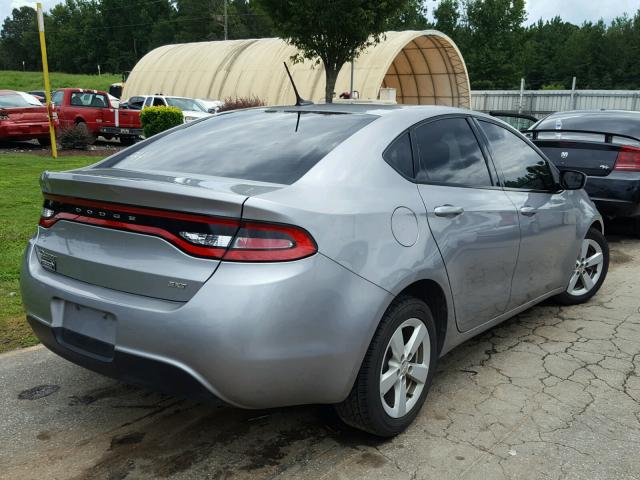 1C3CDFBB3GD689445 - 2016 DODGE DART SXT SILVER photo 4