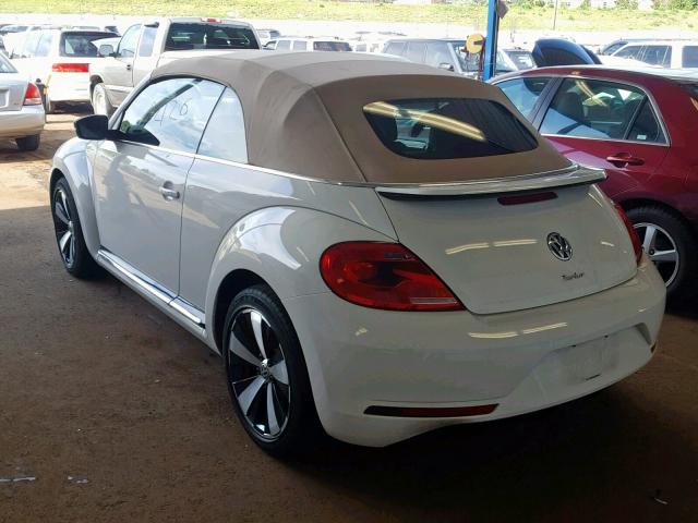 3VW7S7AT8DM823351 - 2013 VOLKSWAGEN BEETLE TUR WHITE photo 3