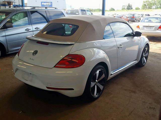 3VW7S7AT8DM823351 - 2013 VOLKSWAGEN BEETLE TUR WHITE photo 4