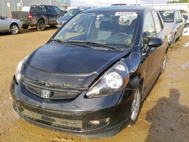 JHMGD38637S809857 - 2007 HONDA FIT S 黑色 照片 2