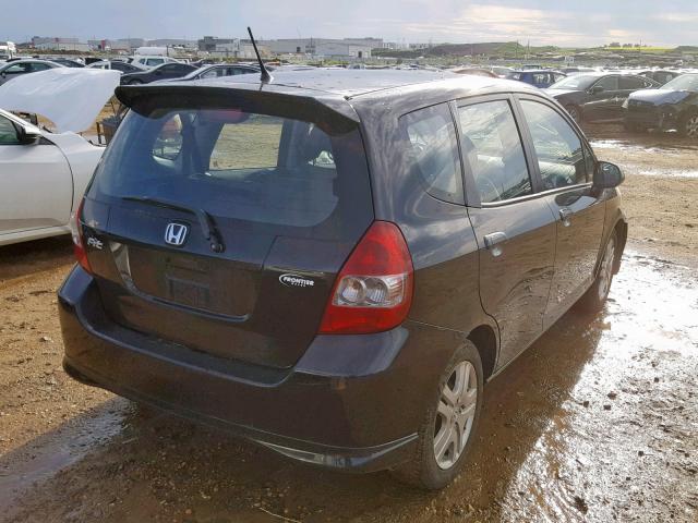 JHMGD38637S809857 - 2007 HONDA FIT S 黑色 照片 4