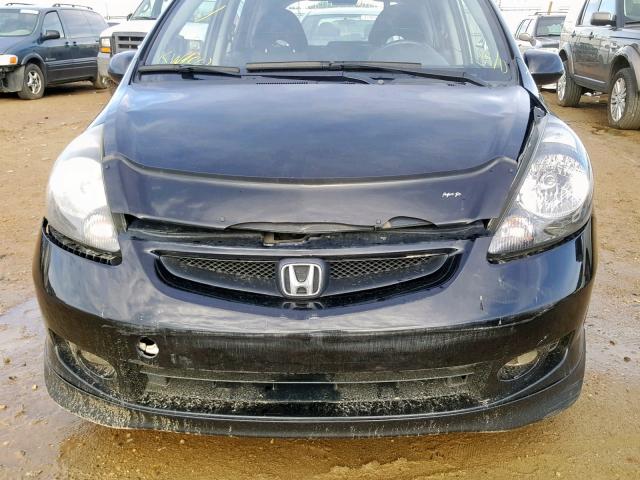 JHMGD38637S809857 - 2007 HONDA FIT S 黑色 照片 9
