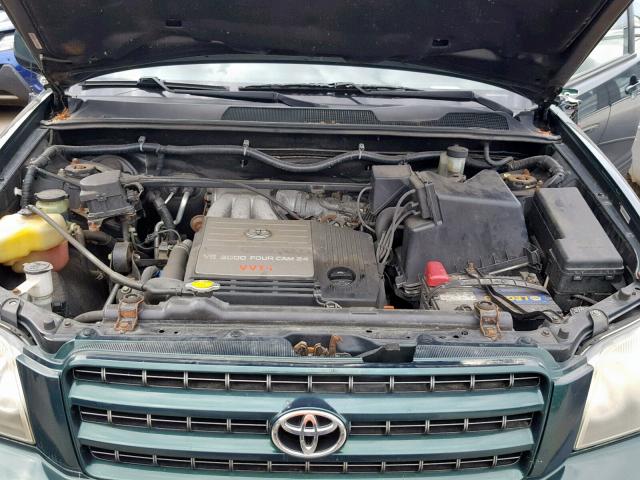 JTEHF21A430110750 - 2003 TOYOTA HIGHLANDER GREEN photo 7