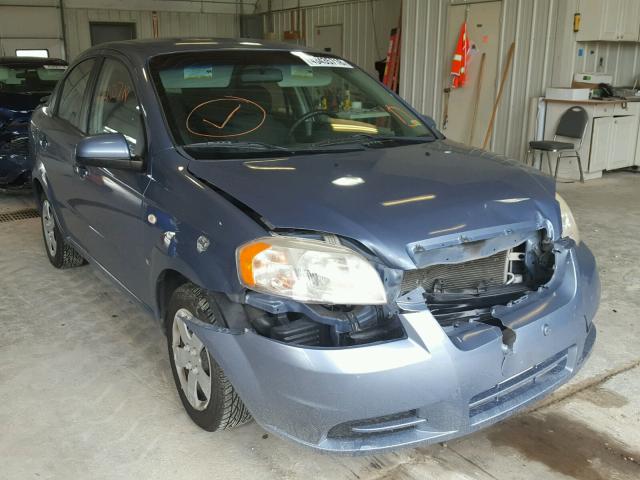 KL1TD56637B162446 - 2007 CHEVROLET AVEO BASE Mavi foto 1