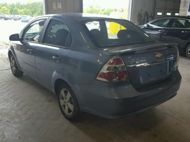 KL1TD56637B162446 - 2007 CHEVROLET AVEO BASE Mavi foto 3