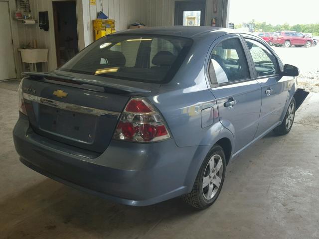 KL1TD56637B162446 - 2007 CHEVROLET AVEO BASE Mavi foto 4