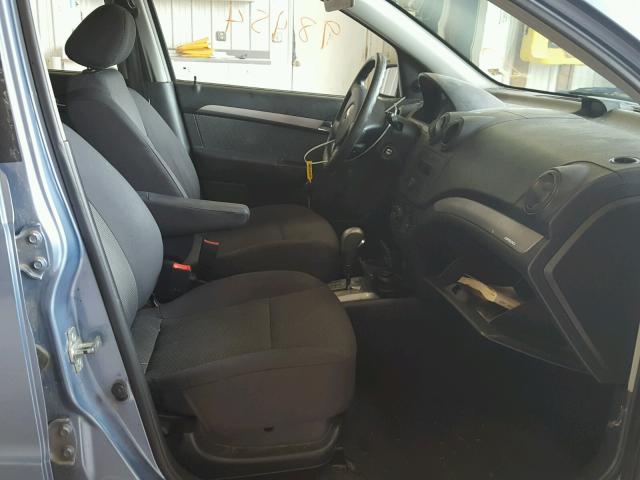 KL1TD56637B162446 - 2007 CHEVROLET AVEO BASE Mavi foto 5