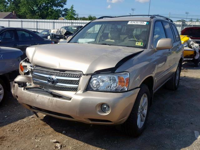 JTEEW21AX70048425 - 2007 TOYOTA HIGHLANDER TAN photo 2