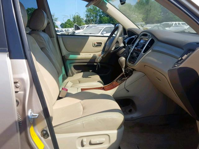 JTEEW21AX70048425 - 2007 TOYOTA HIGHLANDER TAN photo 5