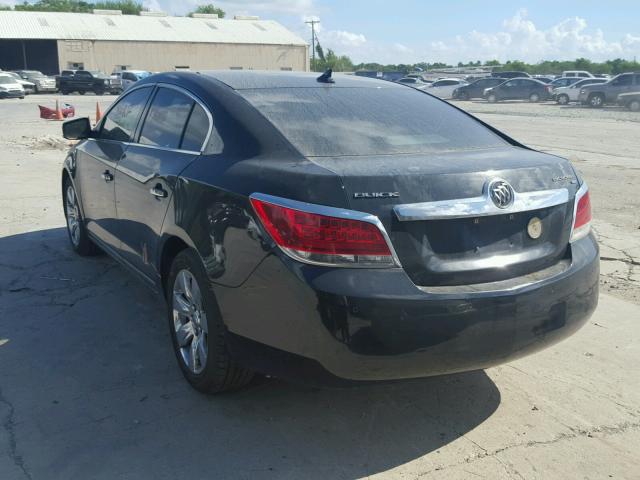 1G4GC5EG6AF211030 - 2010 BUICK LACROSSE C BLACK photo 3