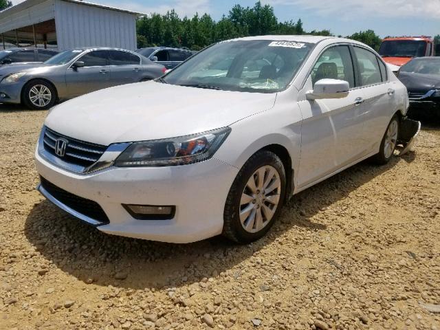 1HGCR2F80FA031782 - 2015 HONDA ACCORD EXL WHITE photo 2