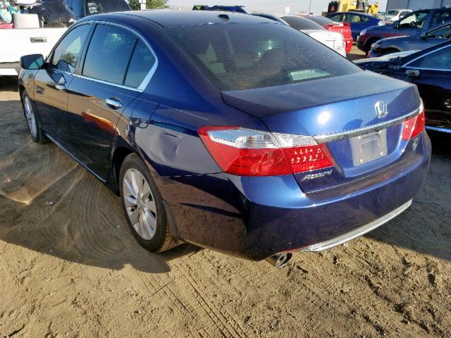 1HGCR3F80DA012426 - 2013 HONDA ACCORD EXL BLUE photo 3