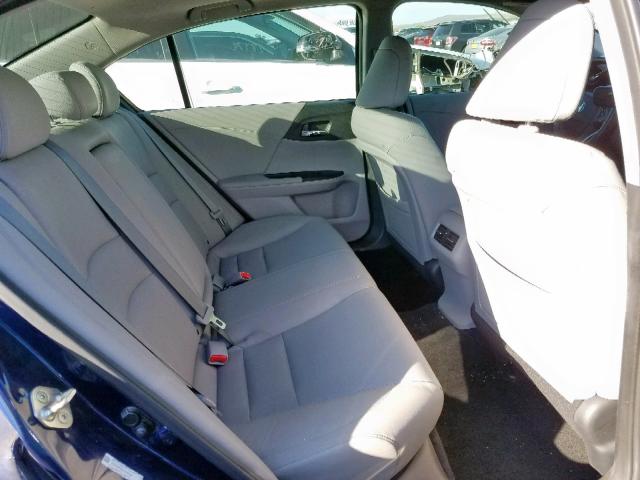 1HGCR3F80DA012426 - 2013 HONDA ACCORD EXL BLUE photo 6