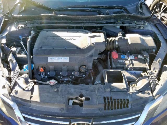 1HGCR3F80DA012426 - 2013 HONDA ACCORD EXL BLUE photo 7