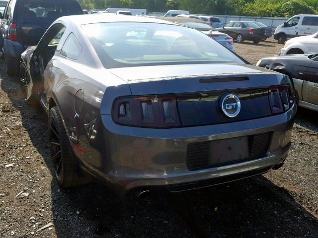 1ZVBP8CF5E5286292 - 2014 FORD MUSTANG GT GRAY photo 3