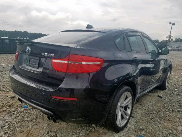 5YMGZ0C56BLK13913 - 2011 BMW X6 M BLACK photo 4