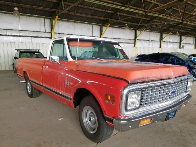 CCE142Z138643 - 1972 CHEVROLET C-10 ORANGE photo 1