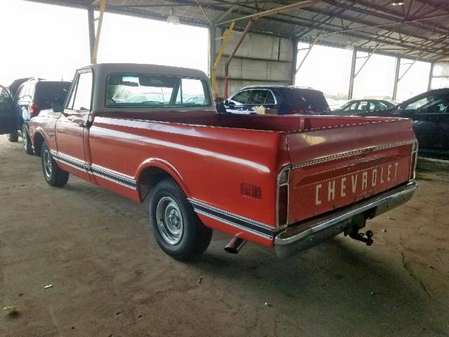 CCE142Z138643 - 1972 CHEVROLET C-10 ORANGE photo 3