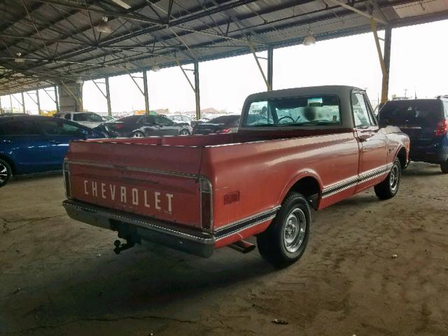 CCE142Z138643 - 1972 CHEVROLET C-10 ORANGE photo 4