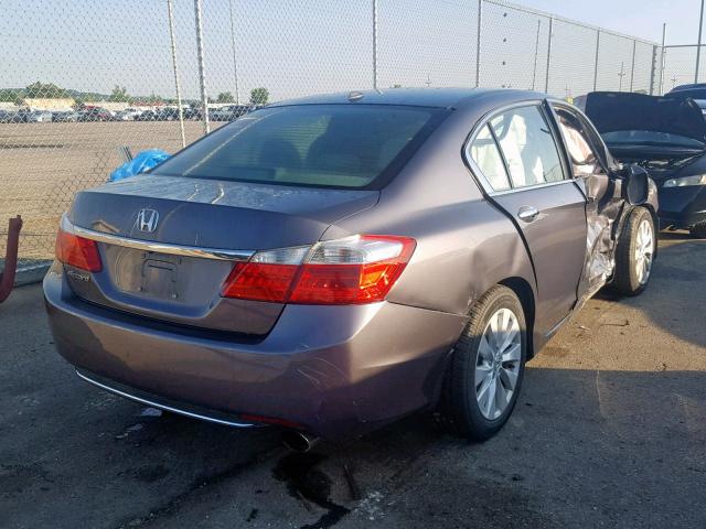 1HGCR2F87EA301332 - 2014 HONDA ACCORD EXL GRAY photo 4