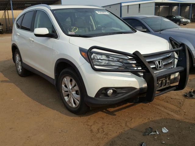 5J6RM4H7XCL058621 - 2012 HONDA CR-V EXL WHITE photo 1