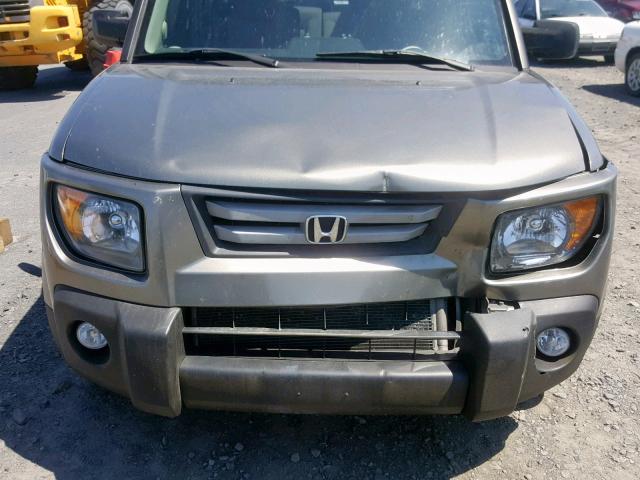 5J6YH28717L001668 - 2007 HONDA ELEMENT EX GRAY photo 9