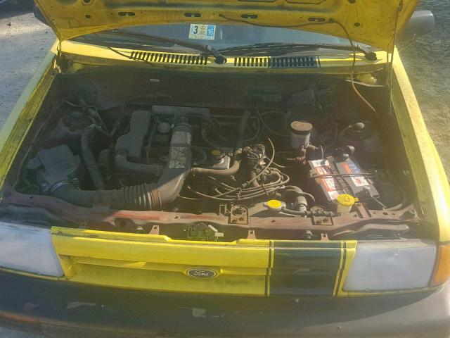 KNJBT07H1K6124755 - 1989 FORD FESTIVA LX YELLOW photo 7