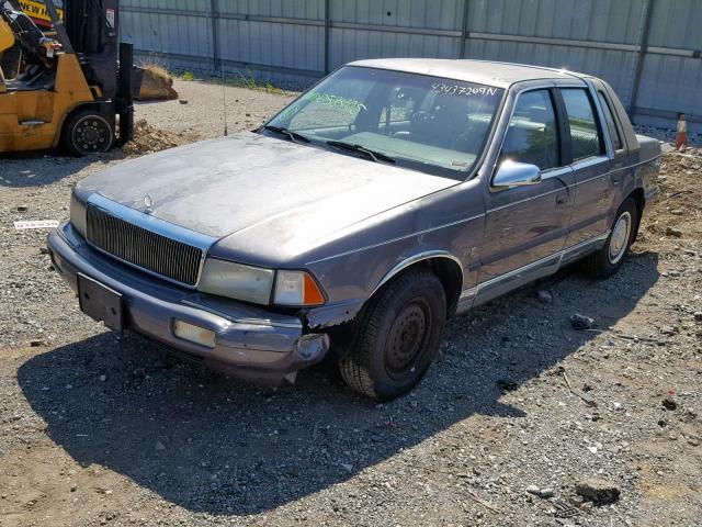 3C3XA5639LT058405 - 1990 CHRYSLER LEBARON LA GRAY photo 2