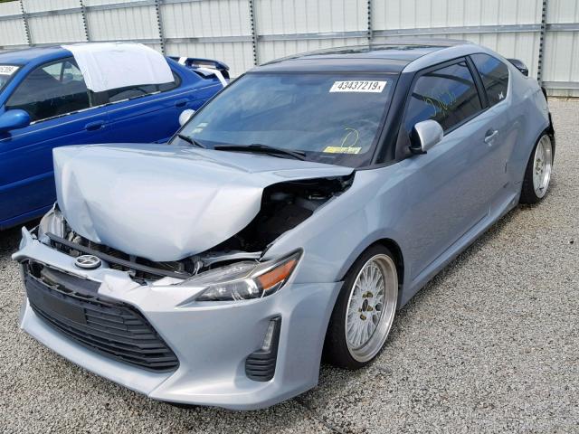JTKJF5C78E3076315 - 2014 TOYOTA SCION TC ვერცხლისფერი ფოტო 2