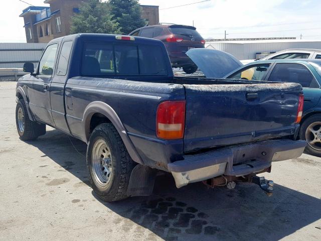 1FTCR15X4VPB34779 - 1997 FORD RANGER SUP BLUE photo 3