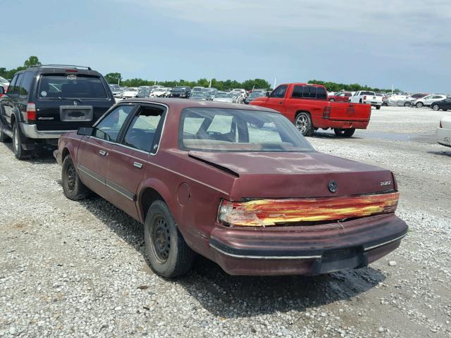 3G4AG54N8NS607102 - 1992 BUICK CENTURY SP MAROON photo 3