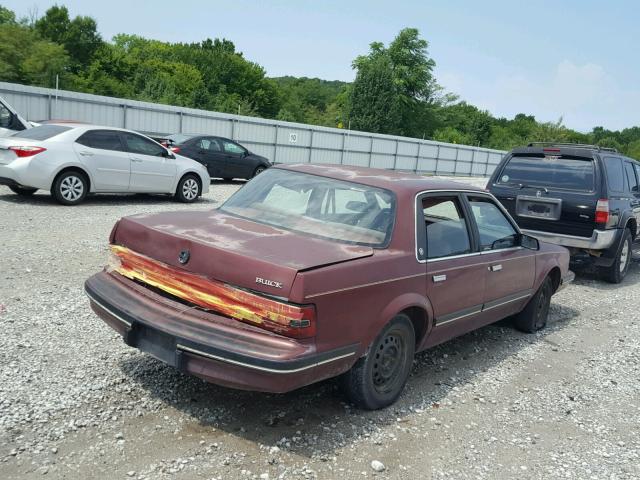 3G4AG54N8NS607102 - 1992 BUICK CENTURY SP MAROON photo 4