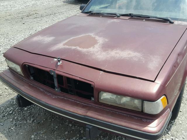 3G4AG54N8NS607102 - 1992 BUICK CENTURY SP MAROON photo 7