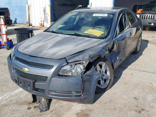 1G1ZH57B594259408 - 2009 CHEVROLET MALIBU 1LT GRAY photo 2