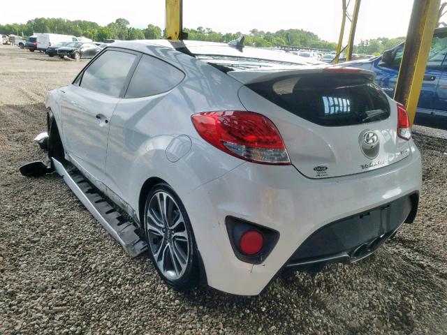 KMHTC6AE0GU280017 - 2016 HYUNDAI VELOSTER T WHITE photo 3