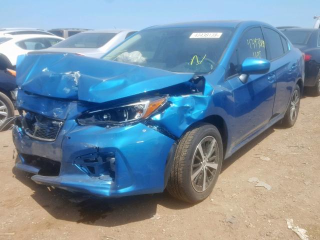 4S3GKAD69K3612180 - 2019 SUBARU IMPREZA PR BLUE photo 2