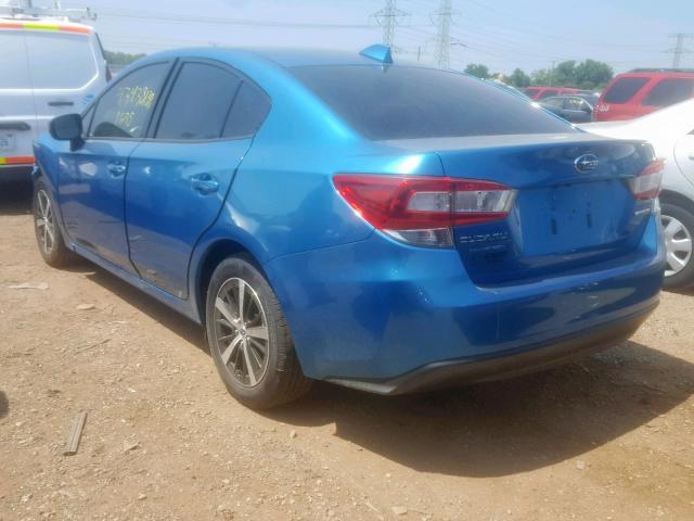 4S3GKAD69K3612180 - 2019 SUBARU IMPREZA PR BLUE photo 3