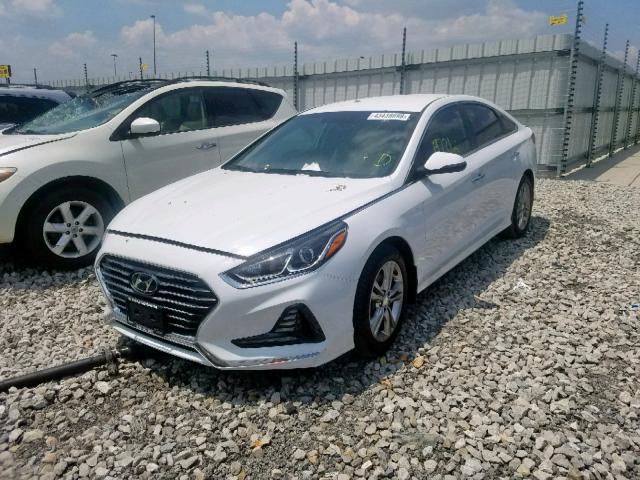 5NPE34AF5JH635212 - 2018 HYUNDAI SONATA SPO WHITE photo 2