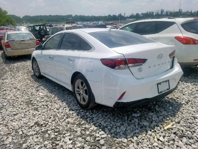 5NPE34AF5JH635212 - 2018 HYUNDAI SONATA SPO WHITE photo 3