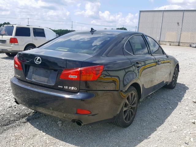 JTHCK262072014828 - 2007 LEXUS IS 250 BLACK photo 4