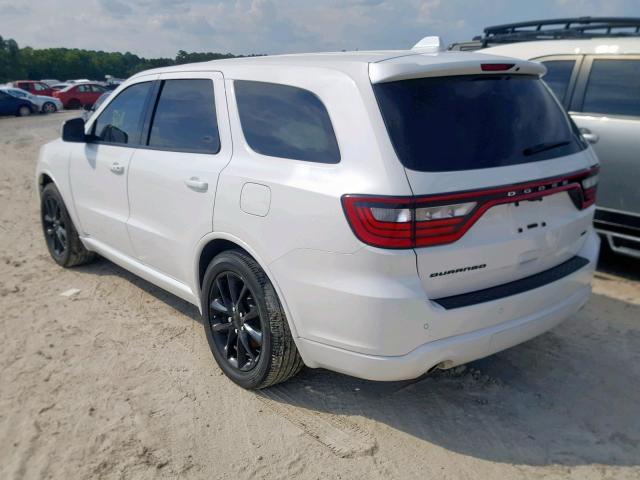 1C4RDHDGXHC798776 - 2017 DODGE DURANGO GT WHITE photo 3