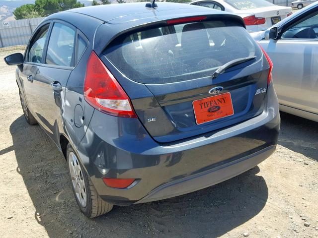 3FADP4EJ7BM162669 - 2011 FORD FIESTA SE GRAY photo 3