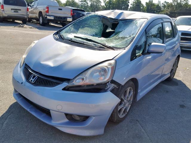 JHMGE87449S013440 - 2009 HONDA FIT SPORT BLUE photo 2