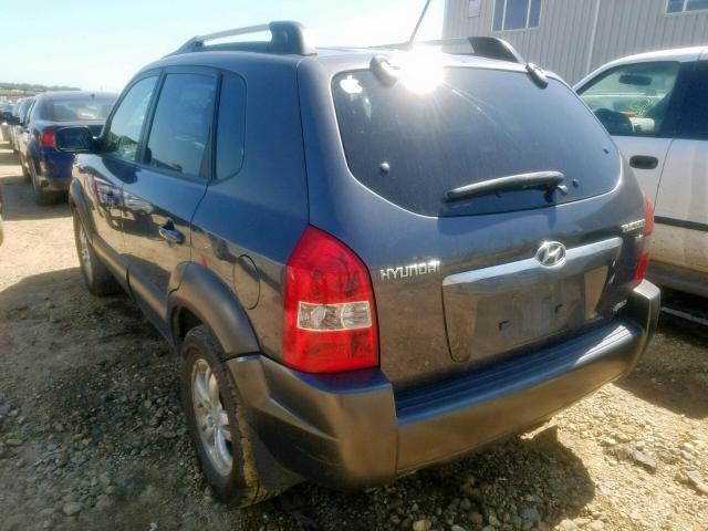 KM8JM72DX7U687360 - 2007 HYUNDAI TUCSON GL SILVER photo 3